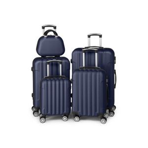 Set De Valises 5 Pièces - Roues 360° Spinners - Serrure TSA - Coque Dure ABS - Taille 20"