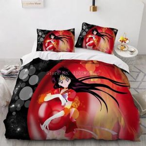FIGURINE - PERSONNAGE Verser10 - Reine des États-Unis (3PC) - Parure de lit thème Sailor Moon, Housse de couette et taie d'oreiller