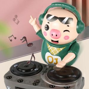 JOUET Jouet Cochon DJ à Balancer, DJ Swinging Piggy Toy,