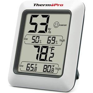 MESURE THERMIQUE Hygromètre Numérique Intérieur Thermomètre Tp50 - Mesure de la température et de l'humidité