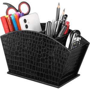 Sumnacon 3 compartiments Organisateur de Crayon/Bureau Bleu longueur*largeur*hauteur s’adapter au Bureau taille-20,5cm *9,3cm *11cm en PU Cuir Sumnacon 3 compartiments Organisateur de Crayon/Bureau Bleu longueur*largeur*hauteur s’adapter au Bureau taille-20,5cm *9,3cm *11cm en PU Cuir