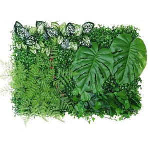 OBJET DÉCORATION MURALE haie artificielle plante verte - panneau de mur vé