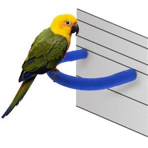 VOLIÈRE - CAGE OISEAU Animal Oiseau cage à perroquet Perche Stand Plate-