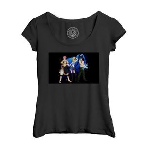 T-SHIRT T-shirt Femme Col Echancré Noir Fairy Tail Natsu G
