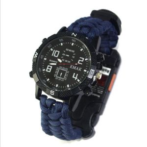 Outdoor Survie Militaire Montres Boussole Thermomètre Multi Fonction paracorde Corde Bracelet Camouflage Bracelet Montres pour Homme Outdoor Survie Militaire Montres Boussole Thermomètre Multi Fonction paracorde Corde Bracelet Camouflage Bracelet Montres pour Homme
