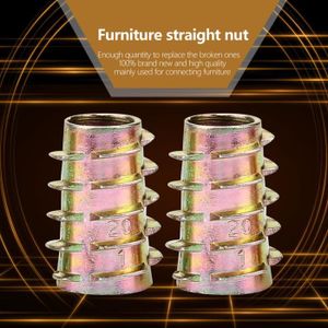 M6x15mm vis a l/'interface d/'ecrous Insert filete 50pcs pour mobilier W4N5
