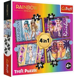 Puzzle Rainbow High Glitter - Dans une mallette - 70 pcs