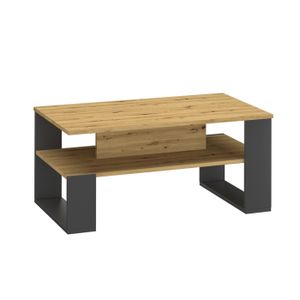 TABLE BASSE Vicco Table basse Nemo, Anthracite, 90 x 40 cm