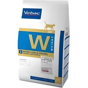 CROQUETTES Virbac Veterinary hpm Diet Chat Weight 2 Loss & Control (surpoids <30%) Diabète Croquettes 7kg