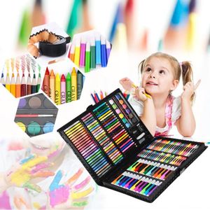 KIT DE DESSIN XMTECH 168PCS Kit de Dessin pour Enfant Crayons de