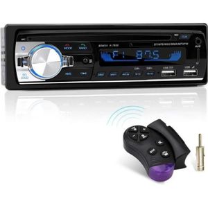 AUTORADIO Poste Radio Voiture Autoradio USB  SD MP3 Bluetooth Mains Libres FM Radio Avec Télécommande  volant Contrôle