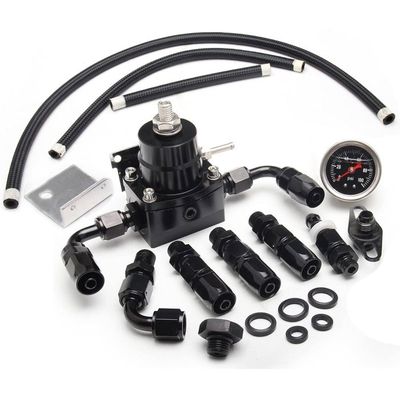 Régulateur De Pression D'Essence Universel 0-140 PSI Avec Manomètre - Ajustable Et Précis
