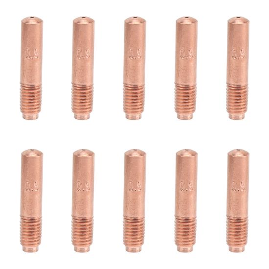 Lot de 10 buses conductrices pour soudage MIG, pointes de contact en