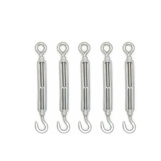 Huruirui 2pcs Tendeur Cable M8 Acier Inoxydable 304 - Crochet Réglable Ridoir Pour Fil à Linge, Clôture Et Extérieur