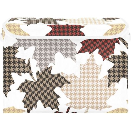 4 Cubes De Rangement Pliables 27x27x27 Cm - Tissu Oxford, Motifs Noir Et Blanc, Pour Vêtements, Jouets, Organisation Placard