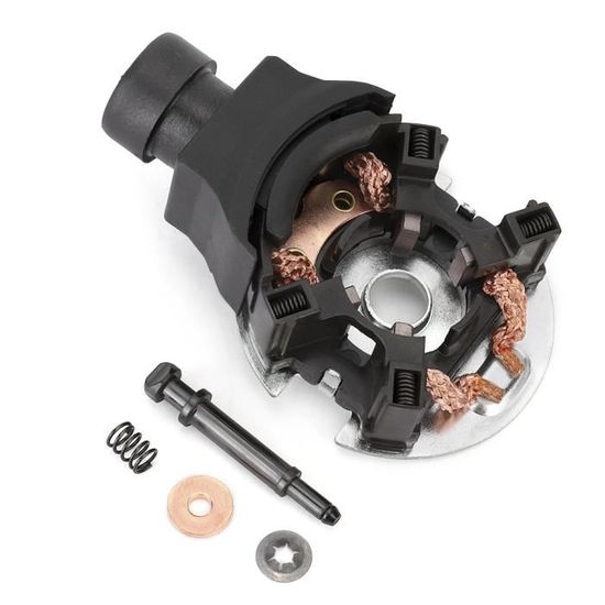 Kit Balais Charbon Démarreur Voiture - Support Balai Moteur, Compatible Modèles Spécifiques (Vérifier Référence)