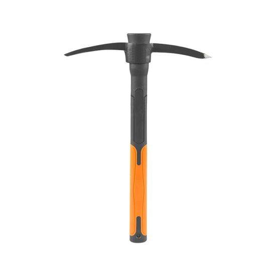 Pioche Mini Xforst X-PF400 - Manche Fibre Verre, Tête Acier Forgé Pour Jardinage Camping
