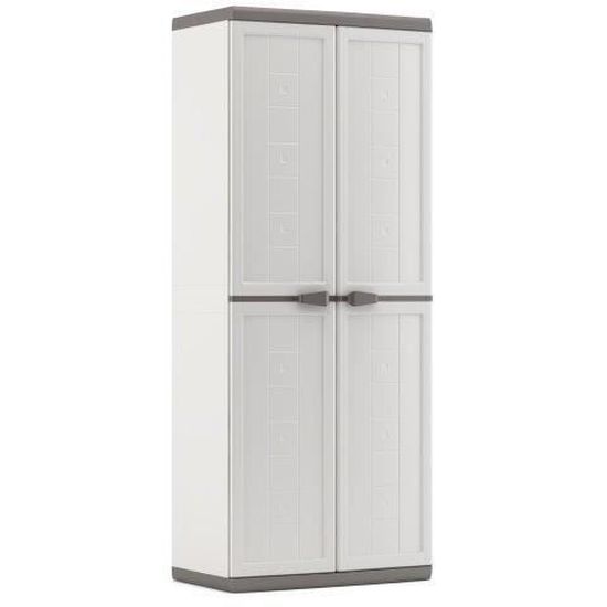 KETER Armoire de rangement JOLLY 2 portes 3 étagères réglables