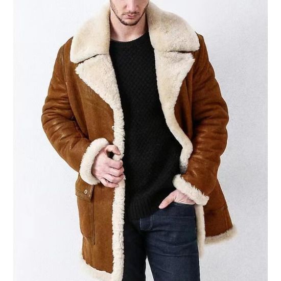 Manteau homme kaki fourrure sales
