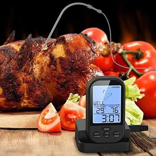 Thermomètre à viande Thermomètre numérique pour BBQ sans fil