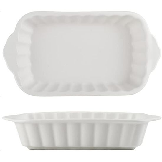 SWEEJAR Ensemble de plats de cuisson rectangulaires en céramique pour lasagnes, cuisine, gâteaux, dîners, banquets et usage quotidien, 30 x 20 x 7 cm (rouge SWEEJAR Ensemble de plats de cuisson rectangulaires en céramique pour lasagnes, cuisine, gâteaux, dîners, banquets et usage quotidien, 30 x 20 x 7 cm (rouge