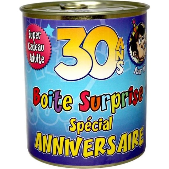 Boite Surprise Anniversaire Homme 30 Ans Cdiscount Jeux Jouets