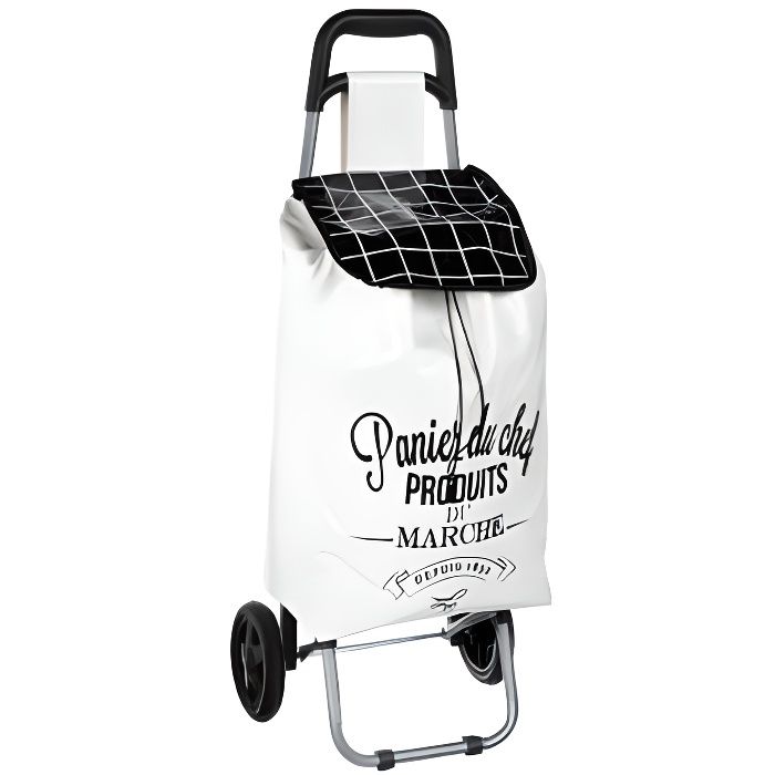 Chariots et sacs de courses - Chariot de course Chef - 30L - Blanc 28 cm