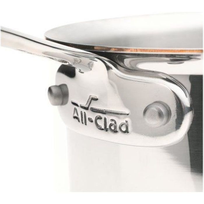 All-clad 6203SS eURO copper-core casserole avec poignée et couvercle 2,8 l 20,3 cm
