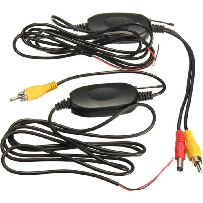 2.4G Transmetteur et récepteur vidéo couleur sans fil 1.5M pour moniteur arrière de véhicule de caméra de recul de vue arrière de vo