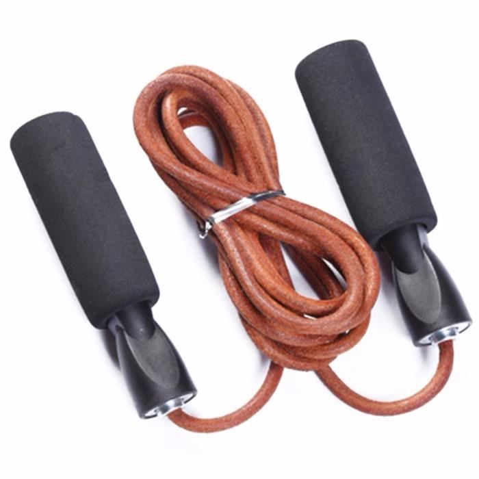 Peau de vache professionnelle à sauter Crossfit fitness boxer exercice corde à sauter perte de poids exercice extraction boxe MMA co