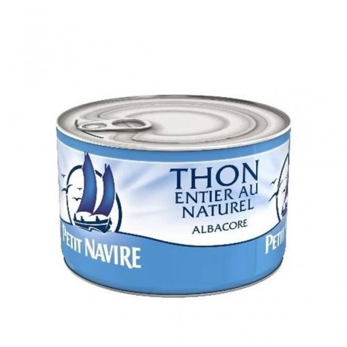 Petit Navire Thon Entier Au Naturel Albacore 280g (lot de 5)