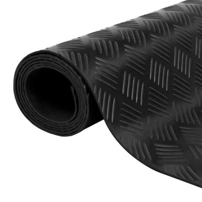 Bonne qualité - Tapis de sol - Tapis de salon en caoutchouc antidérapant 2 x 1 m Modèle strié ®GXWSIJ®