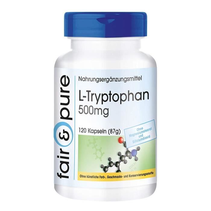 L-Tryptophane 500 mg - 120 gélules vegan - acides aminés essentiels