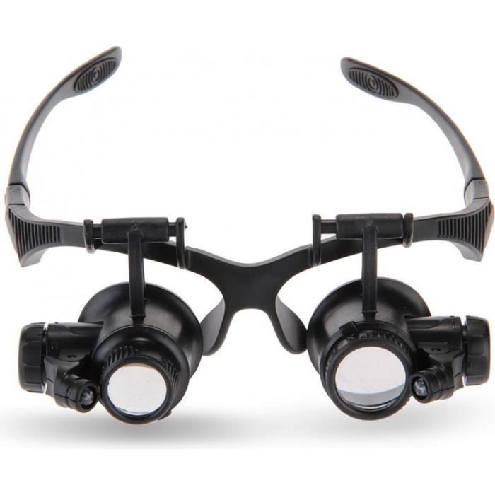 10X 15X 20X 25X Loupe Loupe Lunettes Loupe LED …