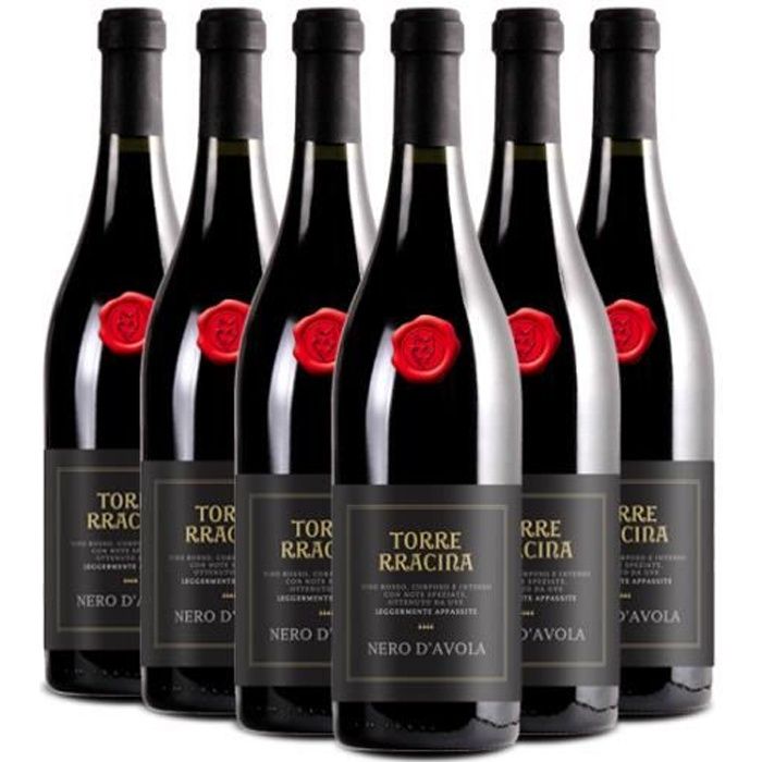 TORRE RRACINA, Nero d'Avola, Vins rouges, 6 bouteilles
