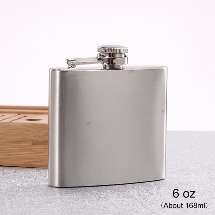 Flasques,Bouteille de Pot de Whisky de vin 1 10 oz Portable buveur de boisson flacons de hanche bouteille d'alcool de - Type 6 oz
