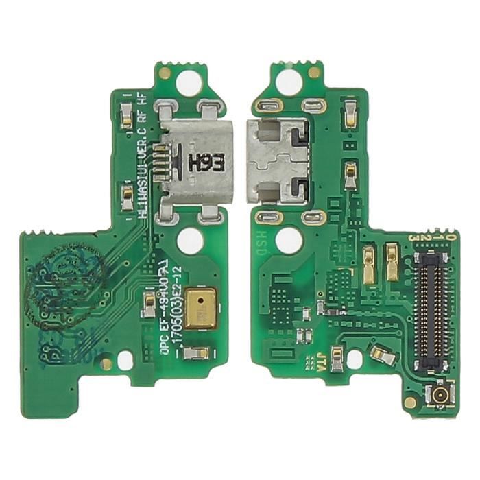 Nappe et Prise de Charge Huawei P10 Lite - Connectique Micro-USB Argent