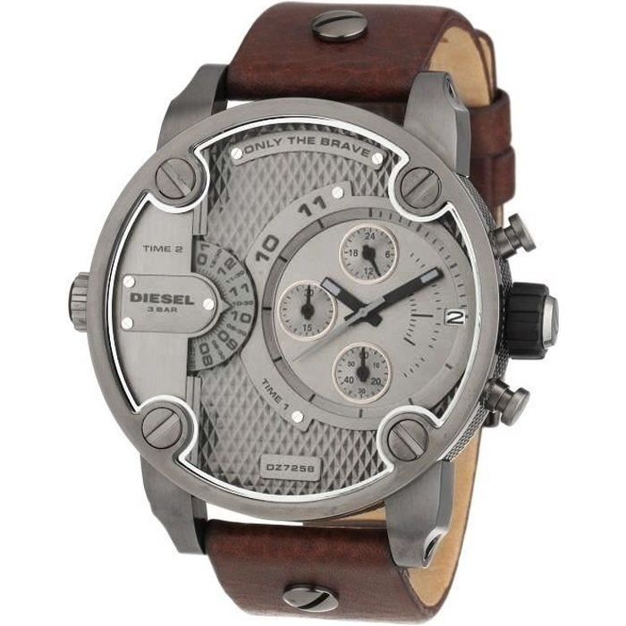 DIESEL Montre DZ7258 Bracelet Cuir Homme