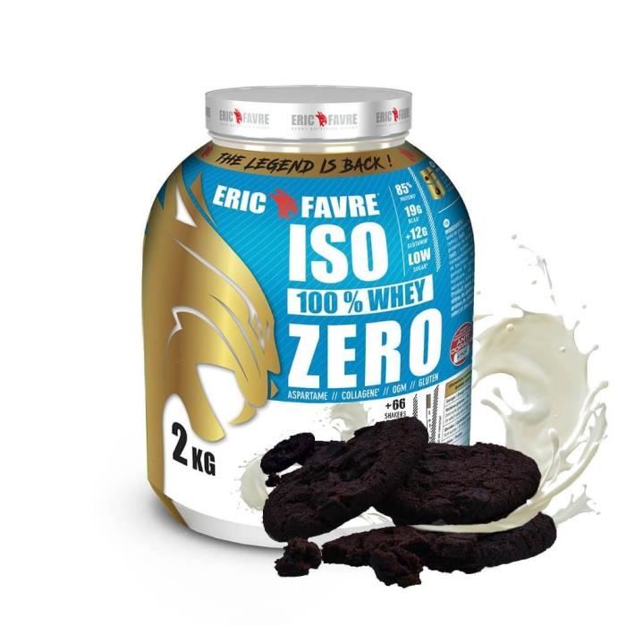 Eric Favre - Iso Zero 100% Whey Protéine - Proteines - Cookies & cream - 750g