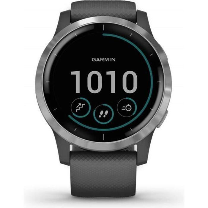 Garmin vivoactive 4 - Montre connectée GPS multisports - Silver Shadow Grey