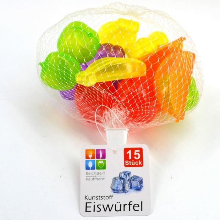 15 glaçon fruit en plastique