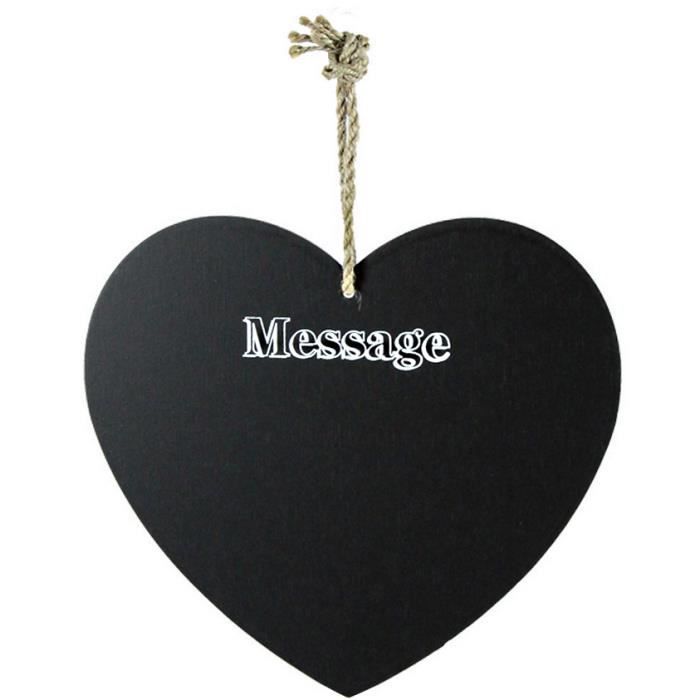 MEMO ARDOISE NOIR - Message - DECO 20 x 19 CM