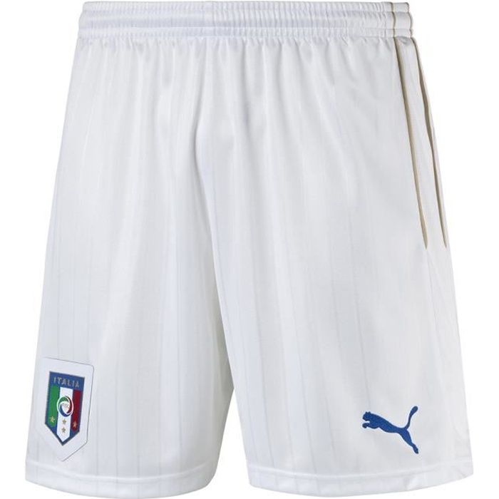 PUMA Short de Foot enfant Italie Domicile - Blanc