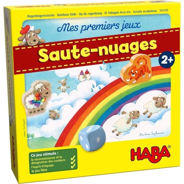 HABA - Mes premiers jeux - Saute-nuages - Jeu de plateau coopératif - Jouet Enfant de 2 ans et plus
