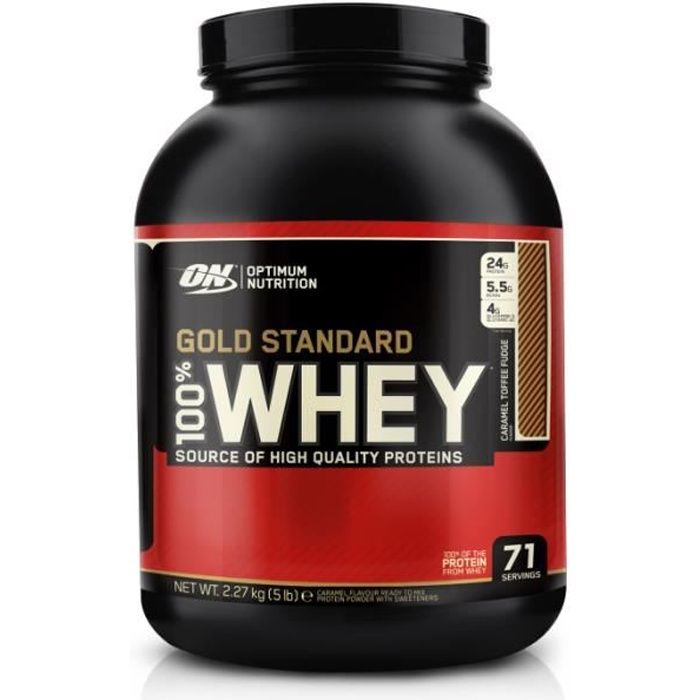 PROTEINES - 100 % WHEY PROTEIN GOLD STANDARD OPTIMUM NUTRITION - Vanille - 2,27kg