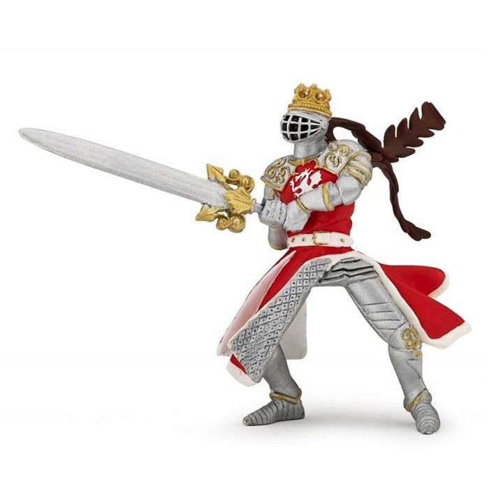 PAPO Figurine Roi au dragon à l'épée Pour Enfant