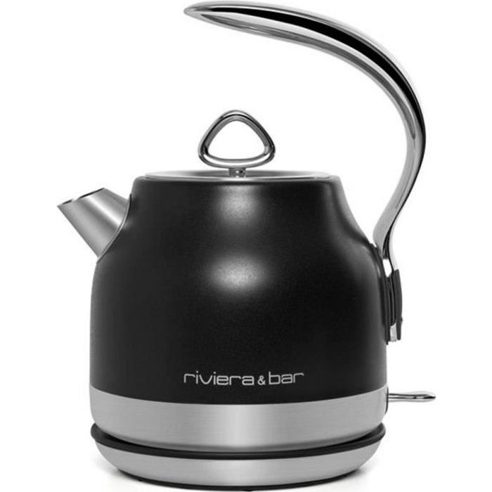 Riviera & bar - bouilloire sans fil 1.25l 2000w noir-inox - bbo449