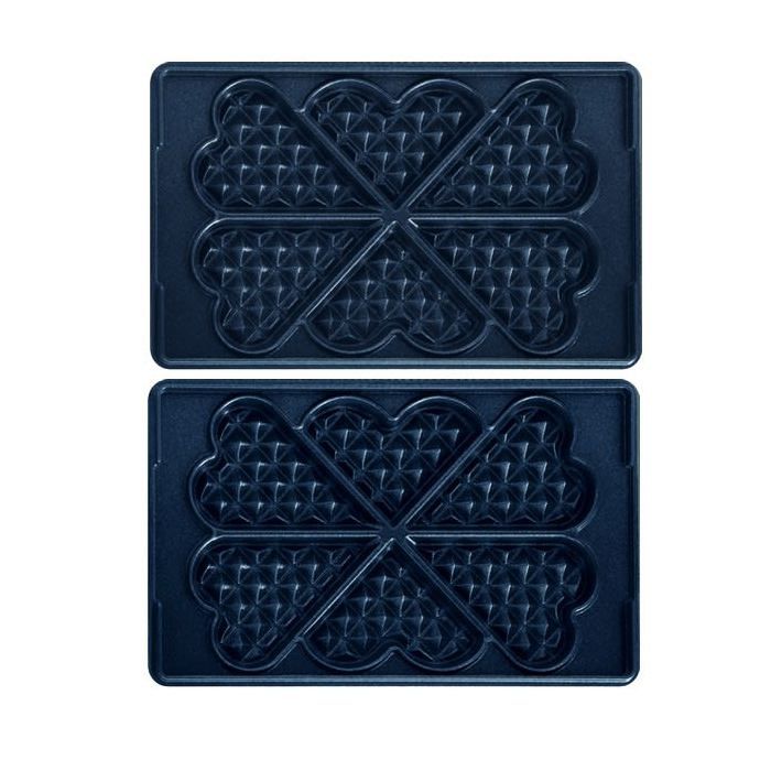 Plaque gaufre coeur par 2 pour Croque-monsieur Tefal - 3665392474975