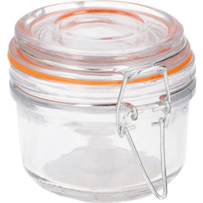 TOM bocal de stockage 125 ml verre 8,5 cm transparent