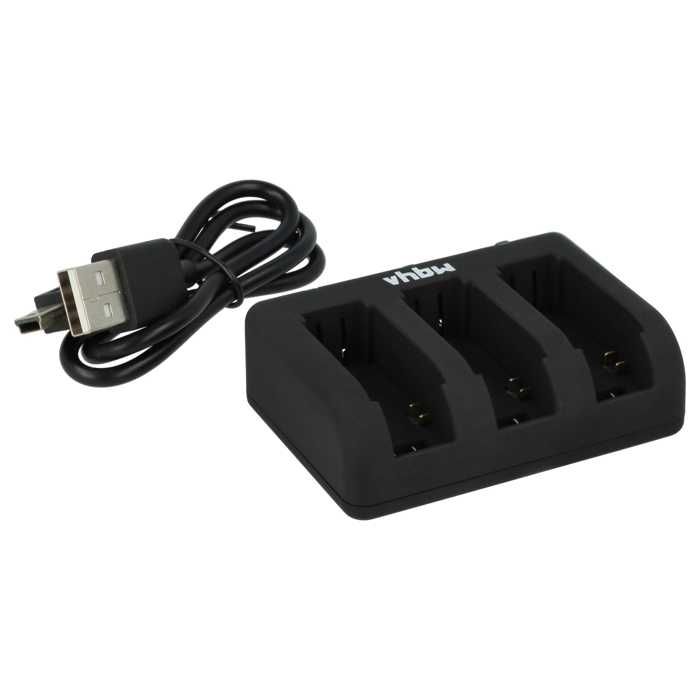 vhbw Chargeur USB de batterie compatible avec GoPro HD Hero 3 III CHDHX-301 batterie appareil photo digital, DSLR, action cam -